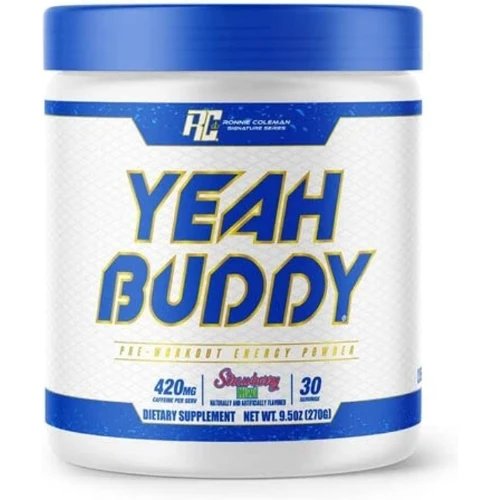 Ronnie Coleman, Yeah Buddy Pre Workout Powder, Strawberry Kiwi, 30 Servings