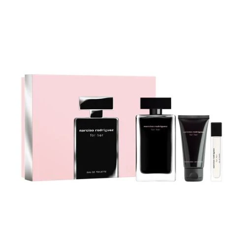 Narciso Rodriguez For Her EDP Gift Set 100ML + BL 50ML + Mini 10ML