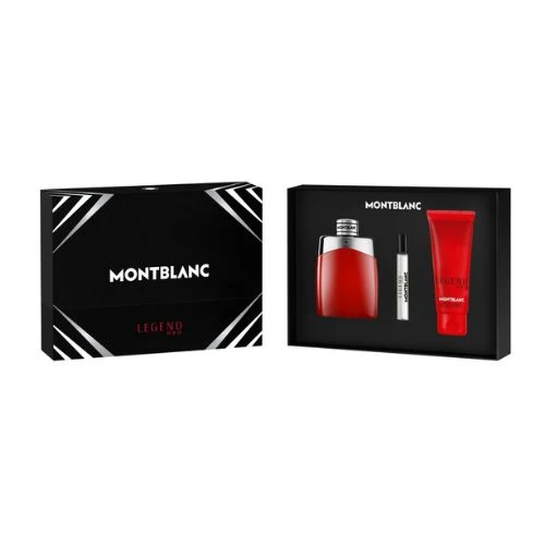 Mont Blanc Legend Red Gift Set | EDP 100ML + SG 100ML + Mini 7.5ML