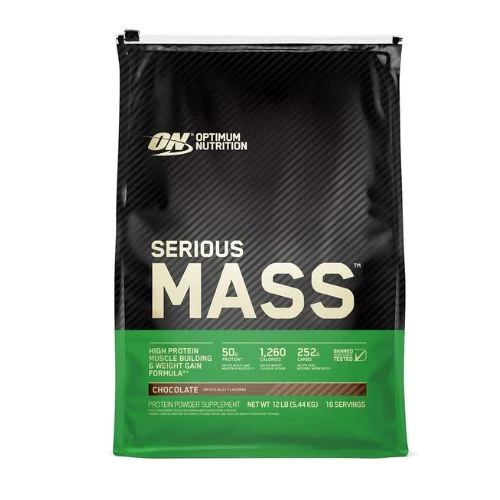Optimum Nutrition (ON) Serious Mass,Chocolate, 12 Lbs