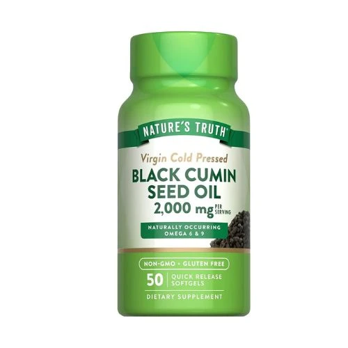 Nature's Truth Black Cumin Seed Oil 2000 mg | 50 Softgel Capsules