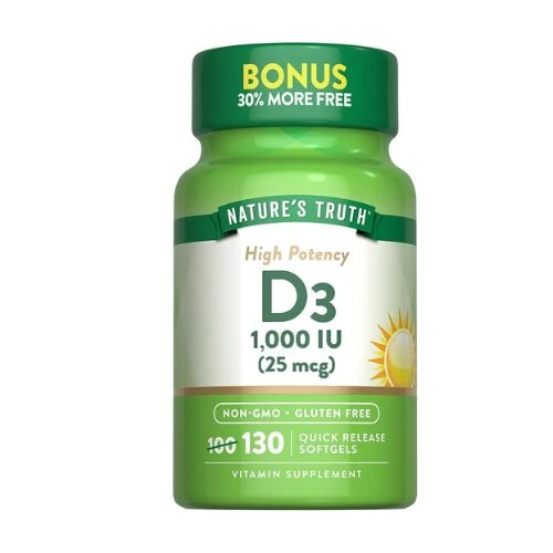Nature's Truth Vitamin D3 1000 IU | 130 Softgels