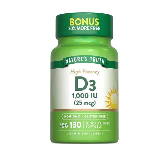 Nature's Truth Vitamin D3 1000 Iu | 130 Softgels