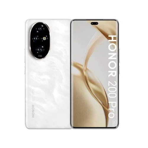 Honor 200 Pro 5G Smartphone, 12GB RAM, 512GB Storage, Moonlight White