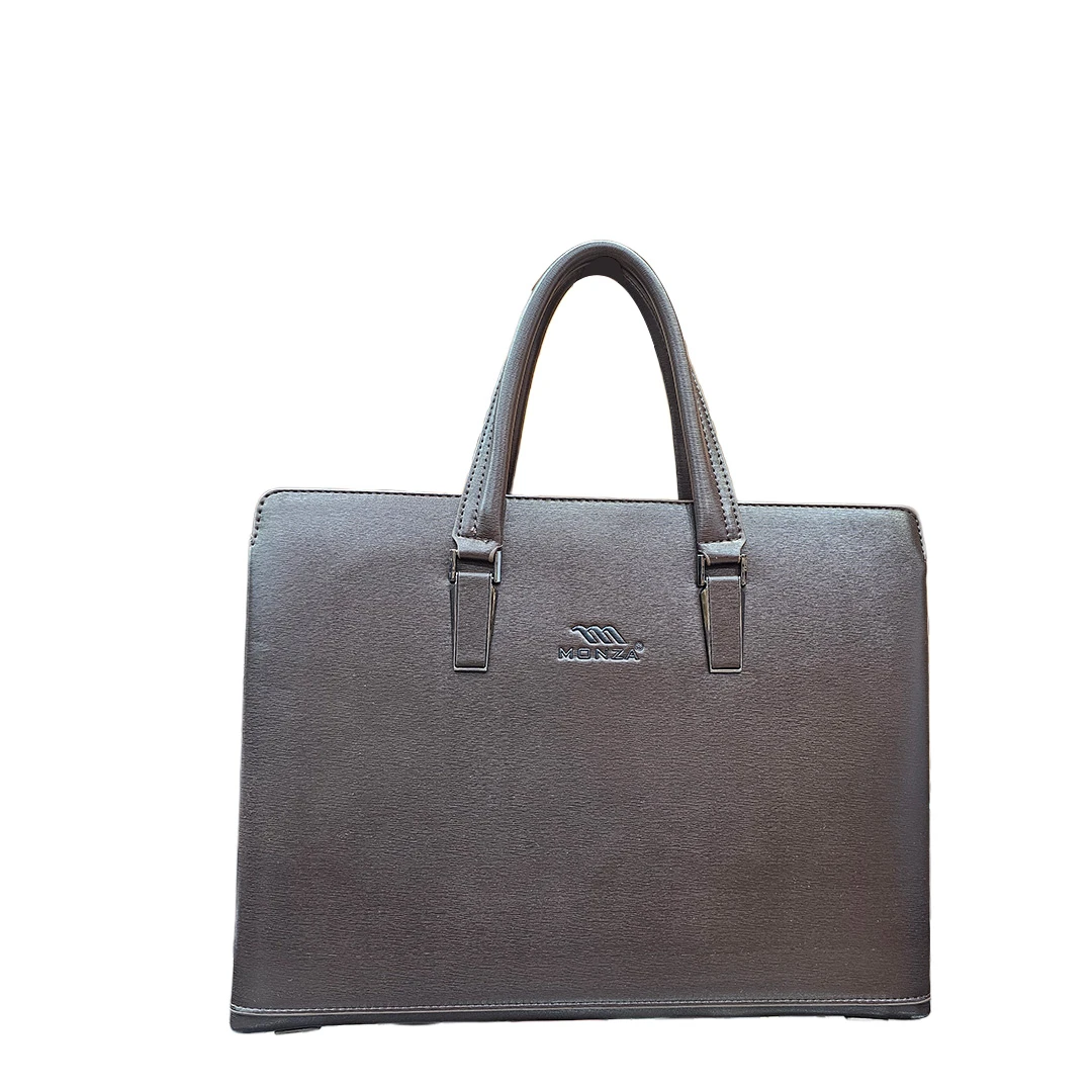 MONZA Slim Executive Laptop Briefcase – Coffee Brown