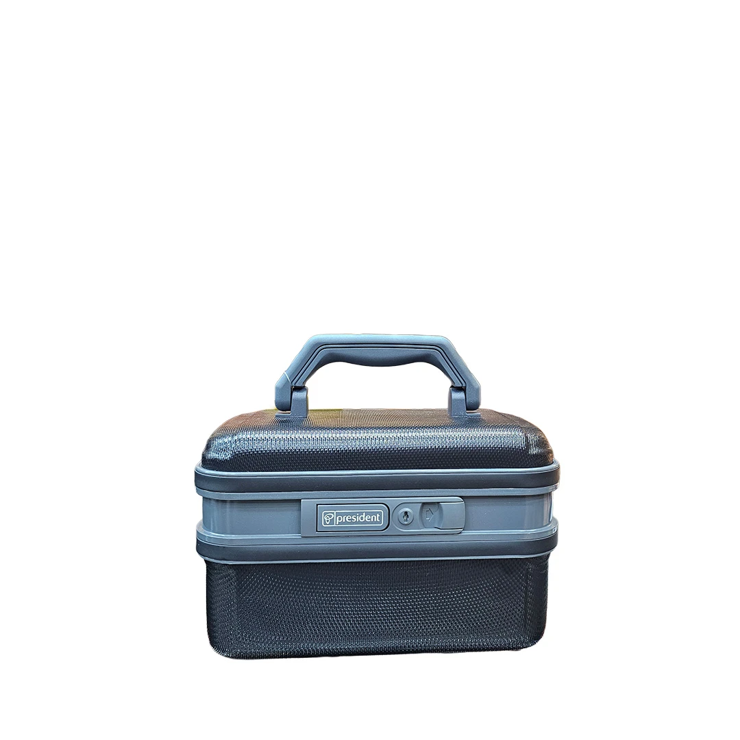 President Hard-Shell Mini Vanity Case – Compact Travel Beauty Box