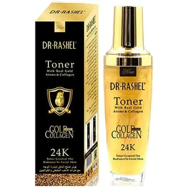 Dr.Rashel Toner with Real Gold Atoms & Collagen 24K Granted the Radiance to Facial Skin