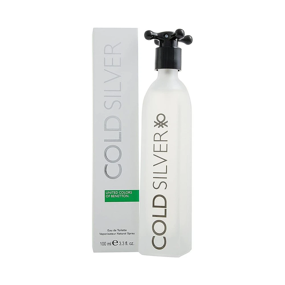 Benetton Cold Silver EDT 100ml A Fresh and Inviting Fragrance for Men